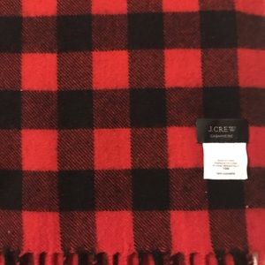 J. CREW buffalo check scarf.